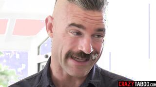 Naughty Big Ass MILF Fucks A Big Cock Guy After He Licked Her Wet Pussy