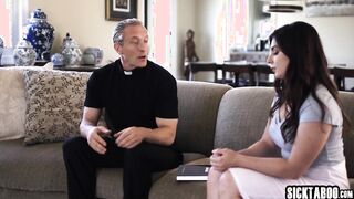 Perverted Priest Fulfilled Big Ass Teens Keira Croft Sinful Anal Desires