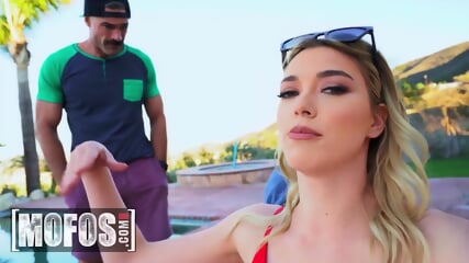 MOFOS   Anny Aurora Opens Her Legs And Invites Pool Man Charles Dera Some Naughty Things To Her