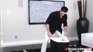 Booty Asian Slut With Red Lipstick Loves To Suck Huge Meatpole