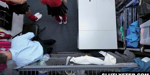 Kali Roses And Lola Cheeks Dared To Steal Some Sexy Clothes From The Mall