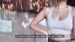 Curvy Brunette Beauthy Gets Picked Up In Public And Fuc