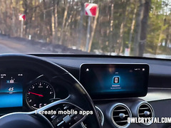 Tinder Date Finishes With Oral Creampie In The Car   Russian Amateur