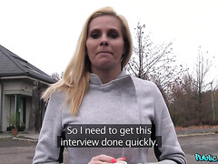 Real Job Interview With Public Fuck In Car With Hot Blonde MILF