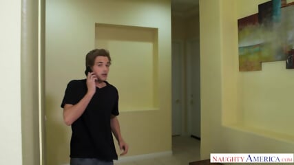 Brunette Skylar Snow Gets Seduced By Friend's Brother And Fucks Him Right Then And There